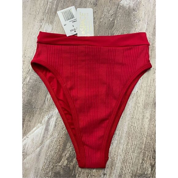 L Space by Monica Wise Betsy Cut Swim Bikini Sz Small - Picture 1 of 4